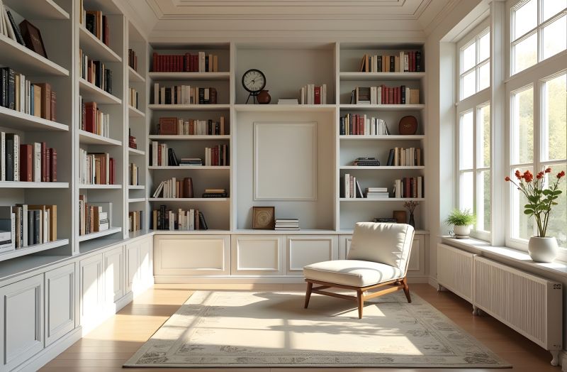 Custom Bookshelves Installation in Woodbridge, VA